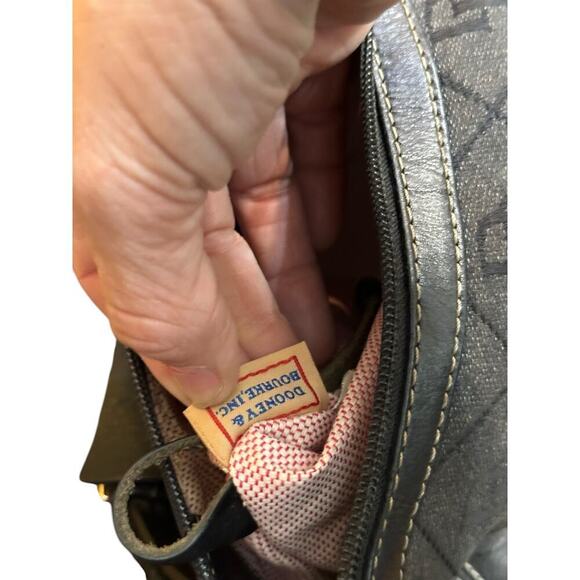 Dooney Bourke Women's Canvas Monogram Shoulder Bag Size - Picture 9 of 11